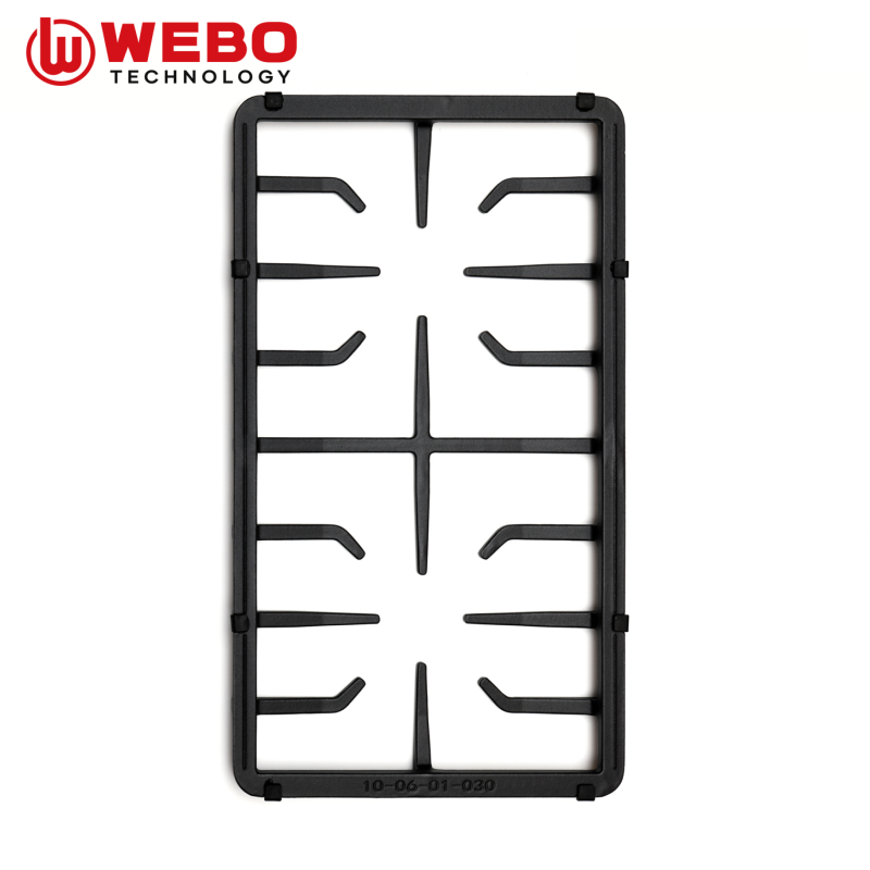 アイアンパンを鋳造して、2バーナーをサポートします