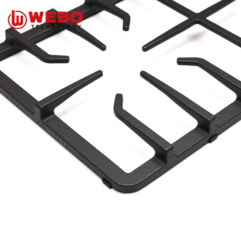 アイアンパンを鋳造して、2バーナーをサポートします