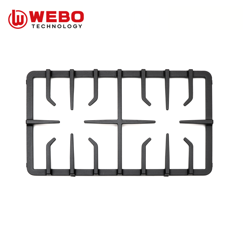 アイアンパンを鋳造して、2バーナーをサポートします