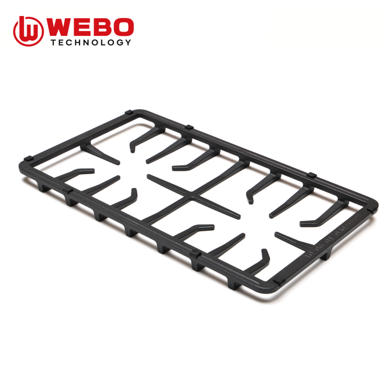 アイアンパンを鋳造して、2バーナーをサポートします