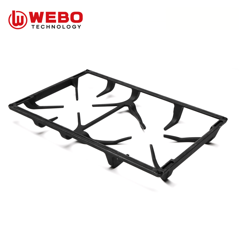 アイアンパンを鋳造して、2バーナーをサポートします