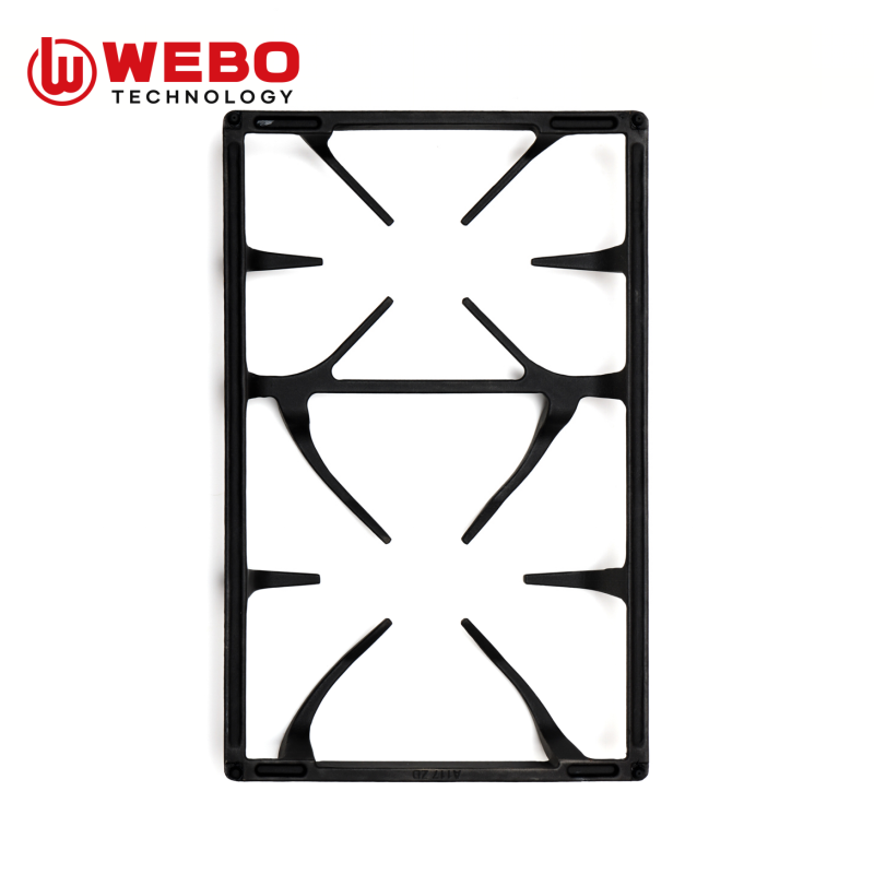 アイアンパンを鋳造して、2バーナーをサポートします