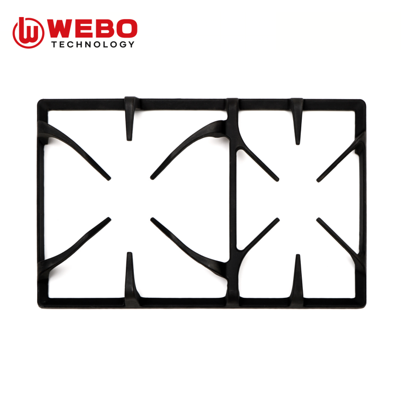 アイアンパンを鋳造して、2バーナーをサポートします