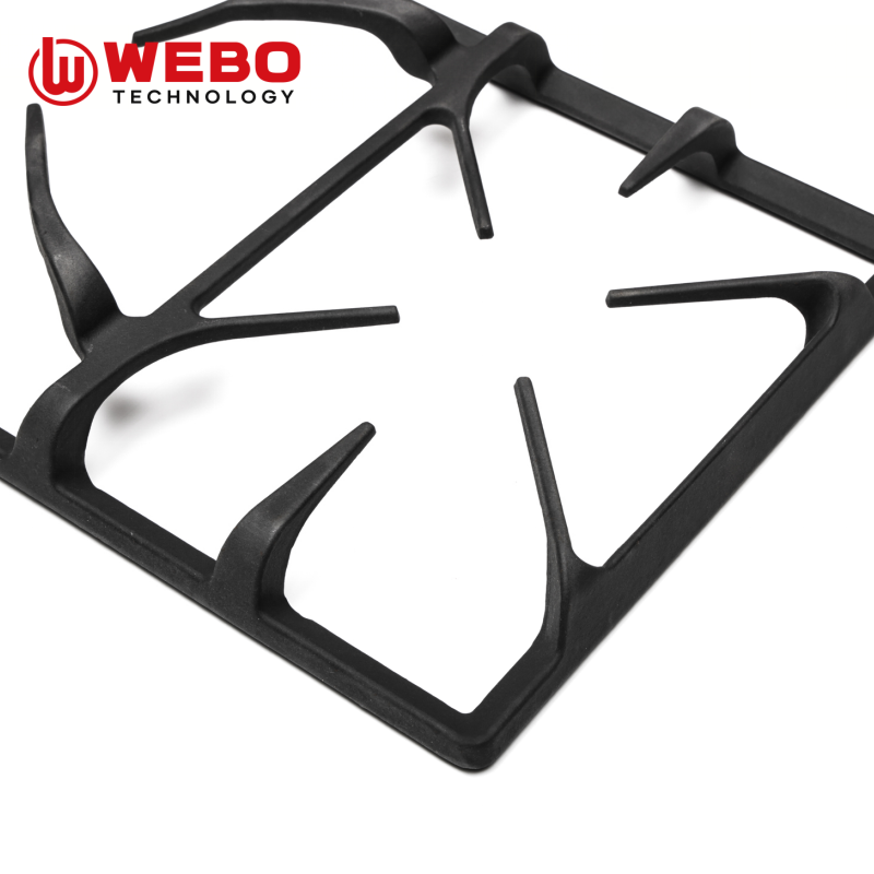 アイアンパンを鋳造して、2バーナーをサポートします