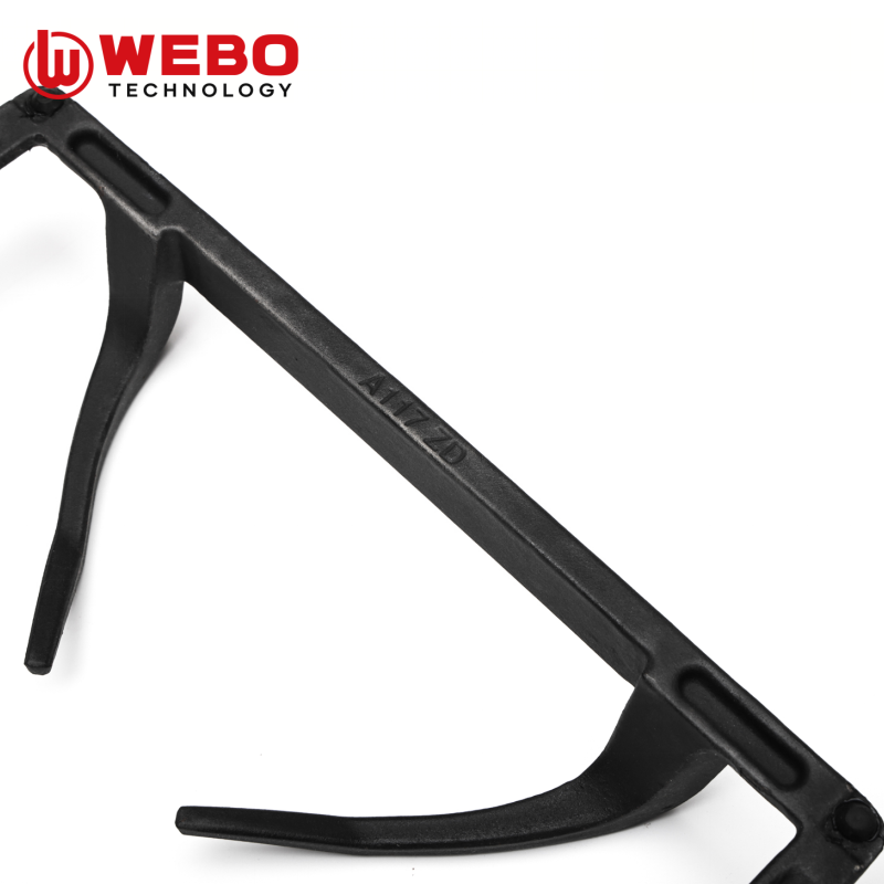 アイアンパンを鋳造して、2バーナーをサポートします