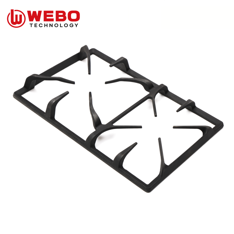 アイアンパンを鋳造して、2バーナーをサポートします