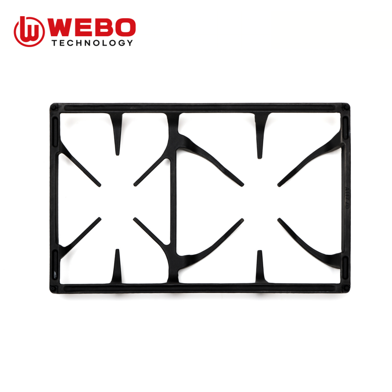 アイアンパンを鋳造して、2バーナーをサポートします