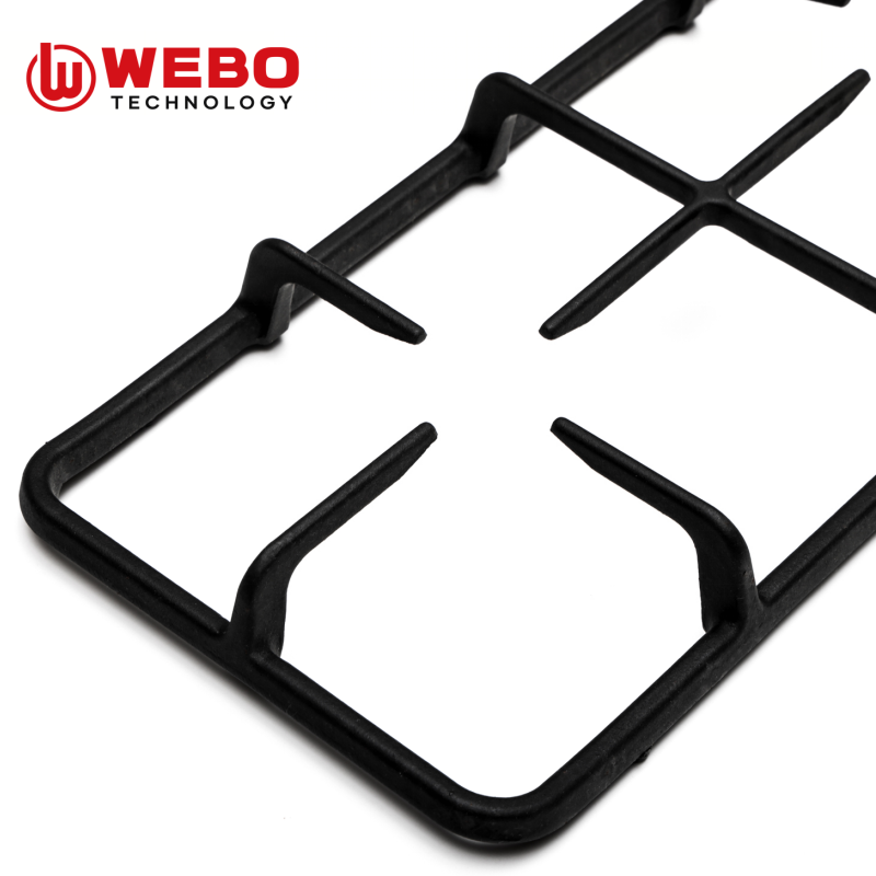 アイアンパンを鋳造して、2バーナーをサポートします