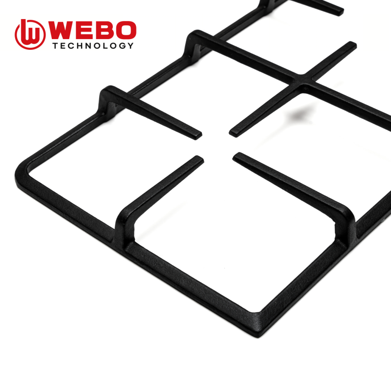 アイアンパンを鋳造して、2バーナーをサポートします