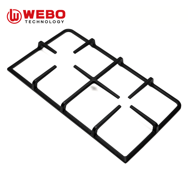 アイアンパンを鋳造して、2バーナーをサポートします