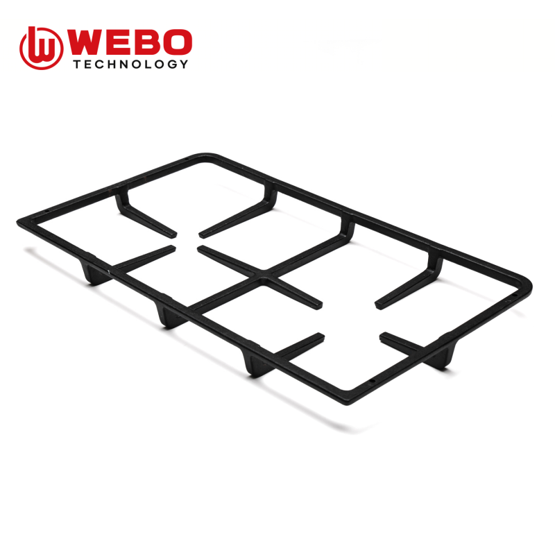 アイアンパンを鋳造して、2バーナーをサポートします