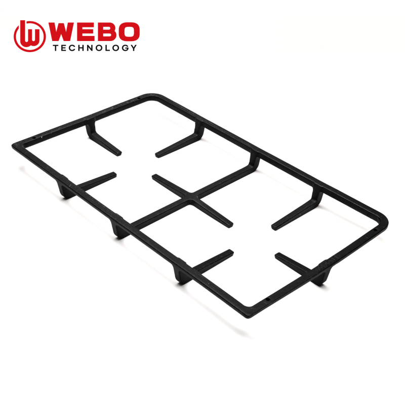 アイアンパンを鋳造して、2バーナーをサポートします