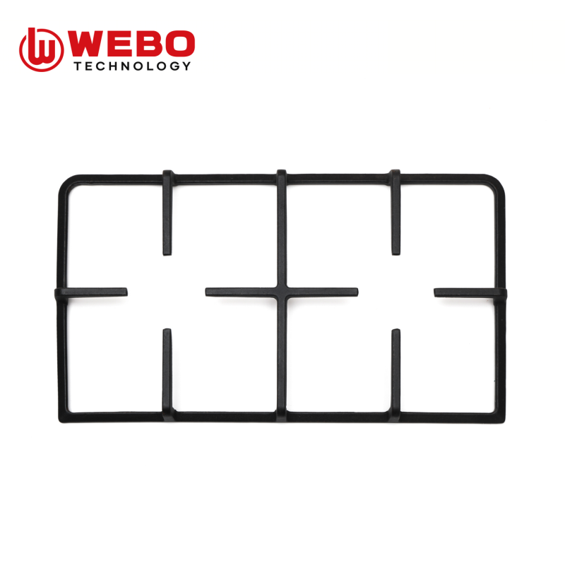 アイアンパンを鋳造して、2バーナーをサポートします