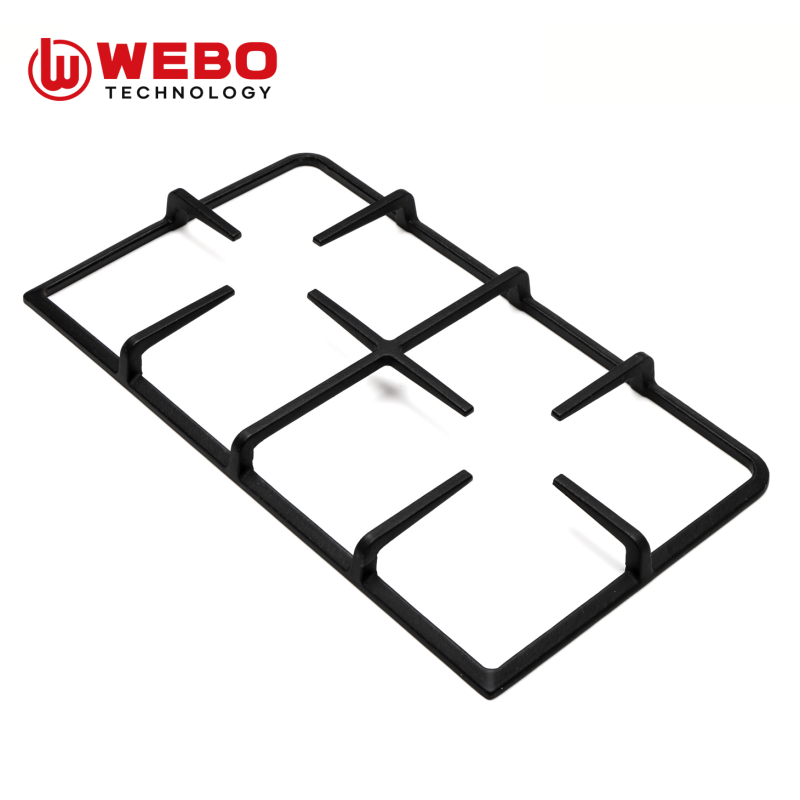 アイアンパンを鋳造して、2バーナーをサポートします