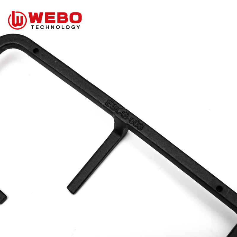 アイアンパンを鋳造して、2バーナーをサポートします