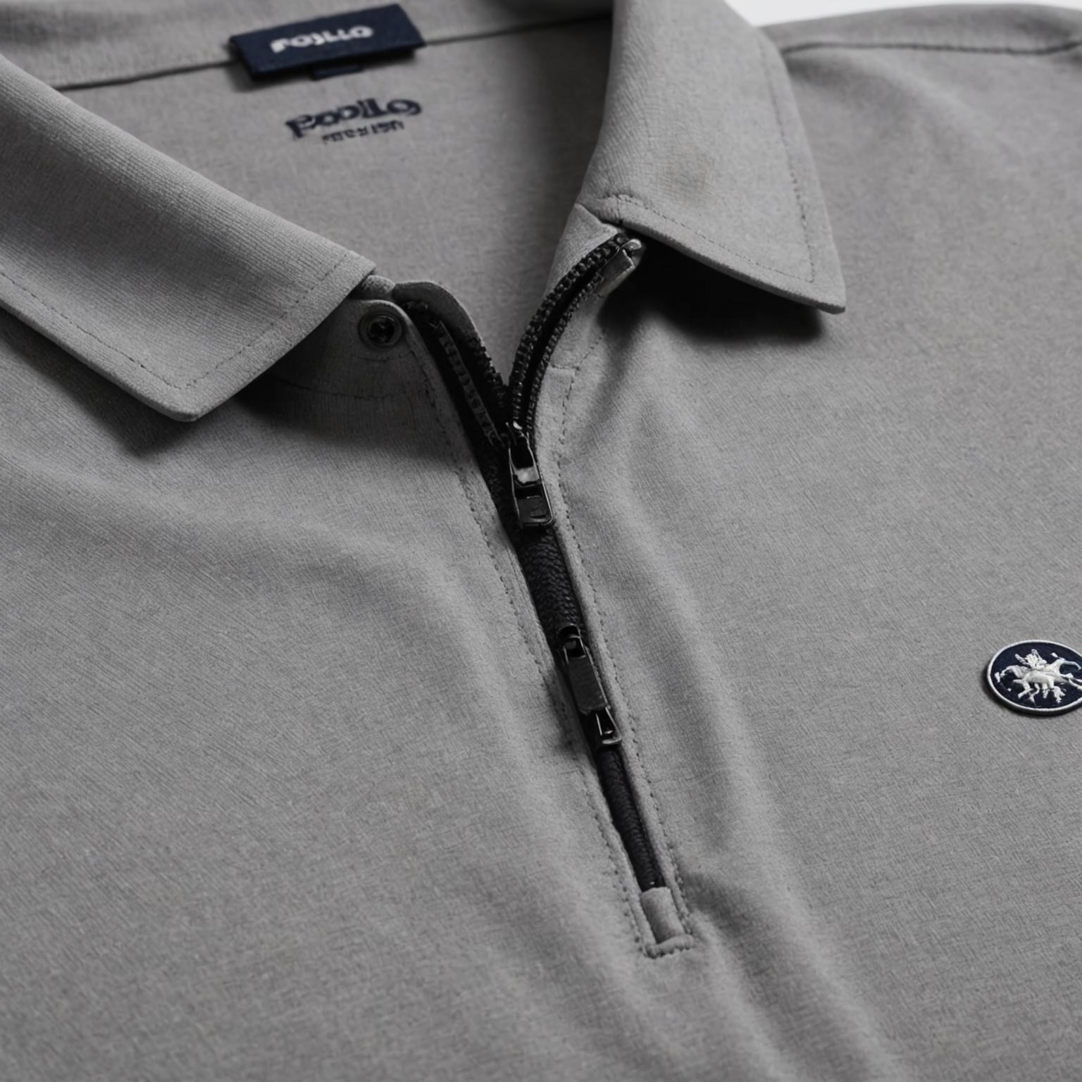 sports zipper polo shirt, men's zipper polo shirt, designer zipper polo shirt