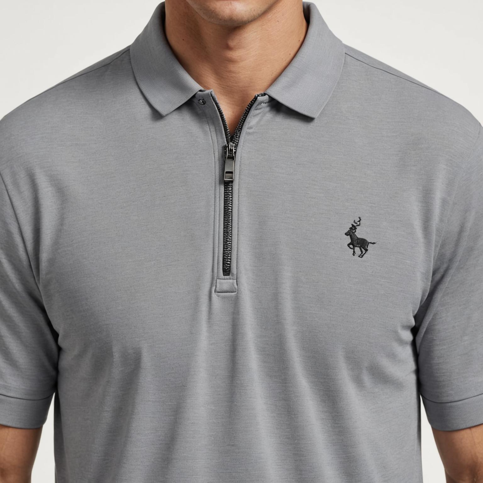 sports zipper polo shirt, men's zipper polo shirt, designer zipper polo shirt