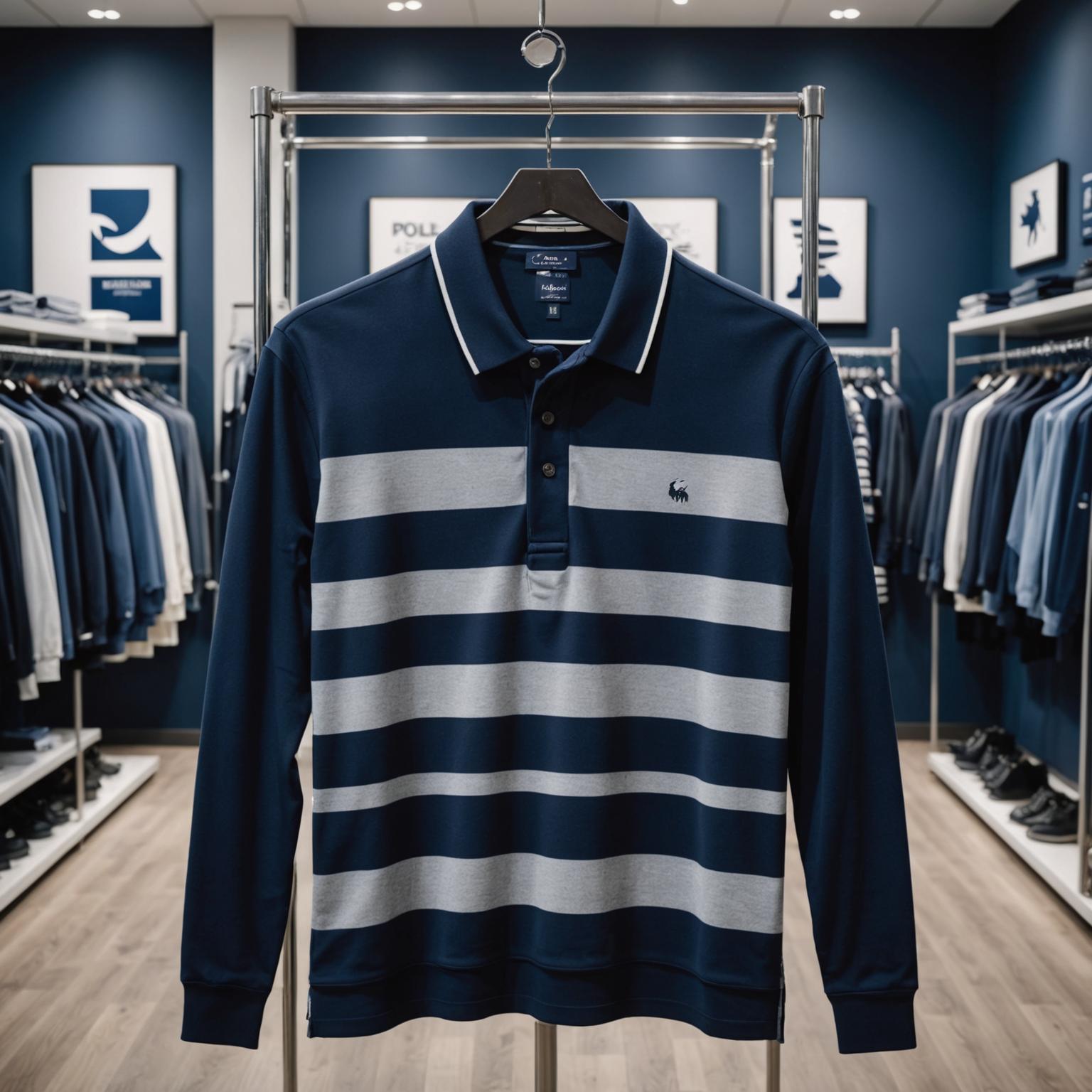 ruby striped polo shirt, men