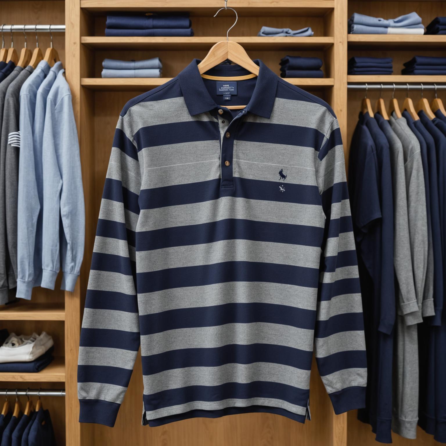 ruby striped polo shirt, men
