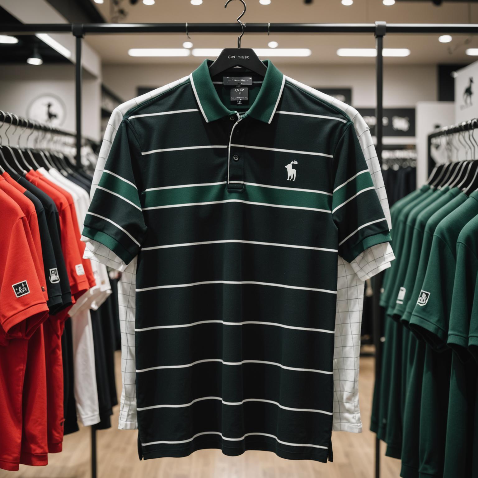 striped polo shirt, casual striped polo shirt, designer striped polo, classic fit striped polo shirt