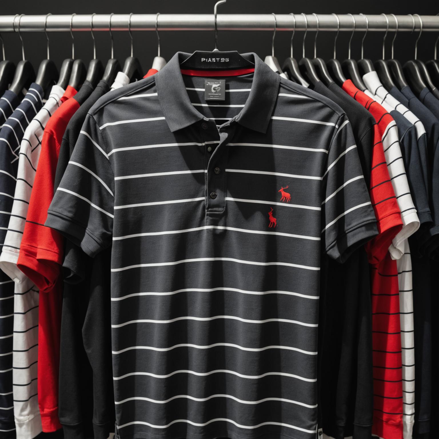 striped polo shirt, casual striped polo shirt, designer striped polo, classic fit striped polo shirt