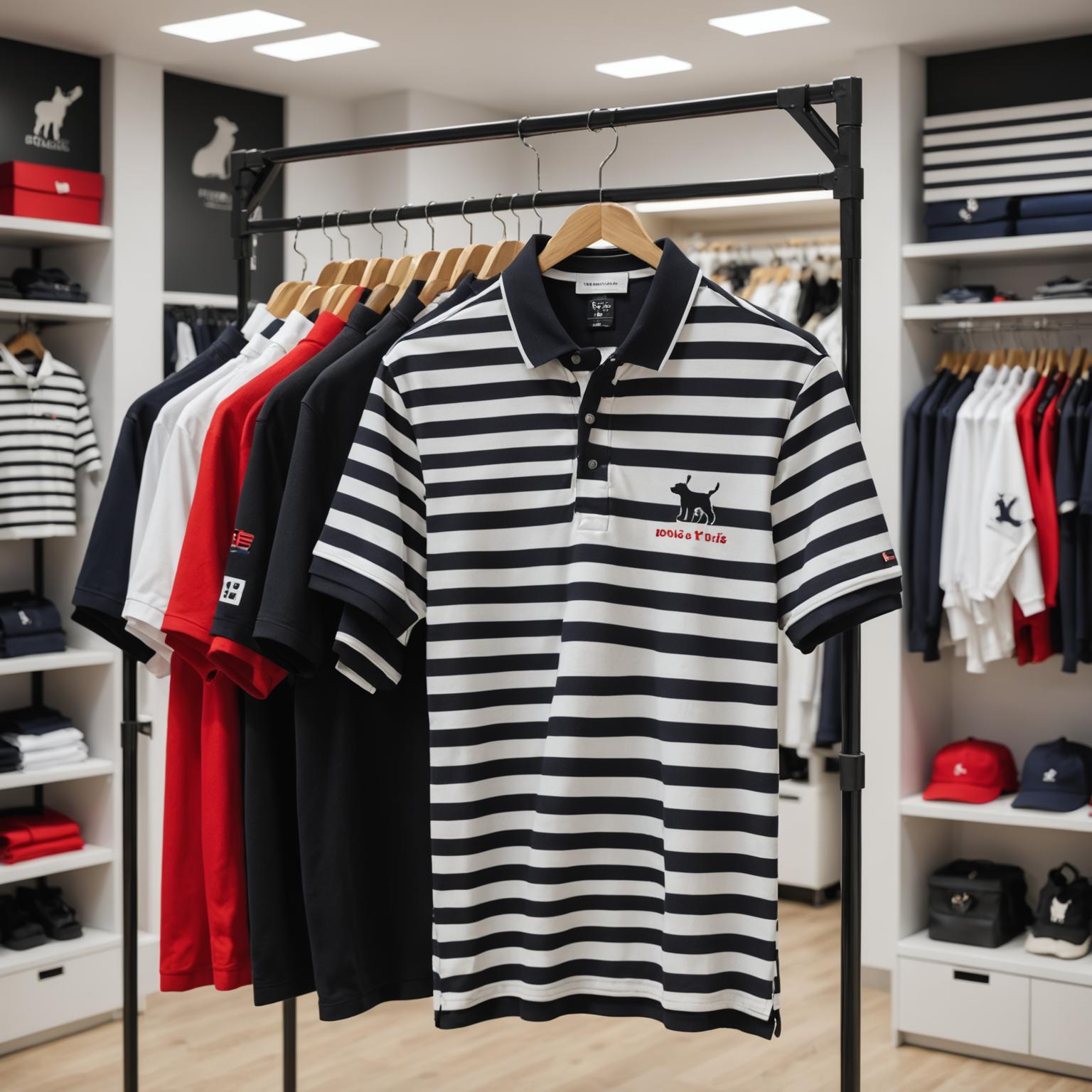 striped polo shirt, casual striped polo shirt, designer striped polo, classic fit striped polo shirt