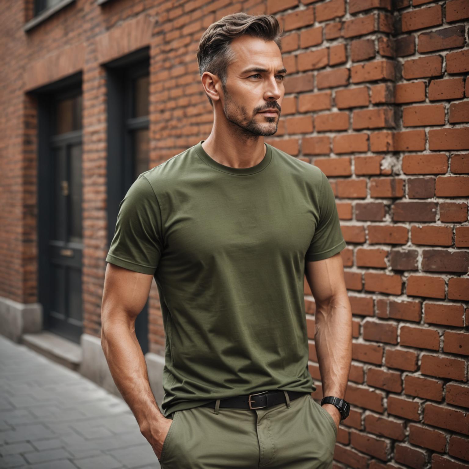 casual mercerized t-shirt, luxury cotton tees, classic fit mens t-shirt