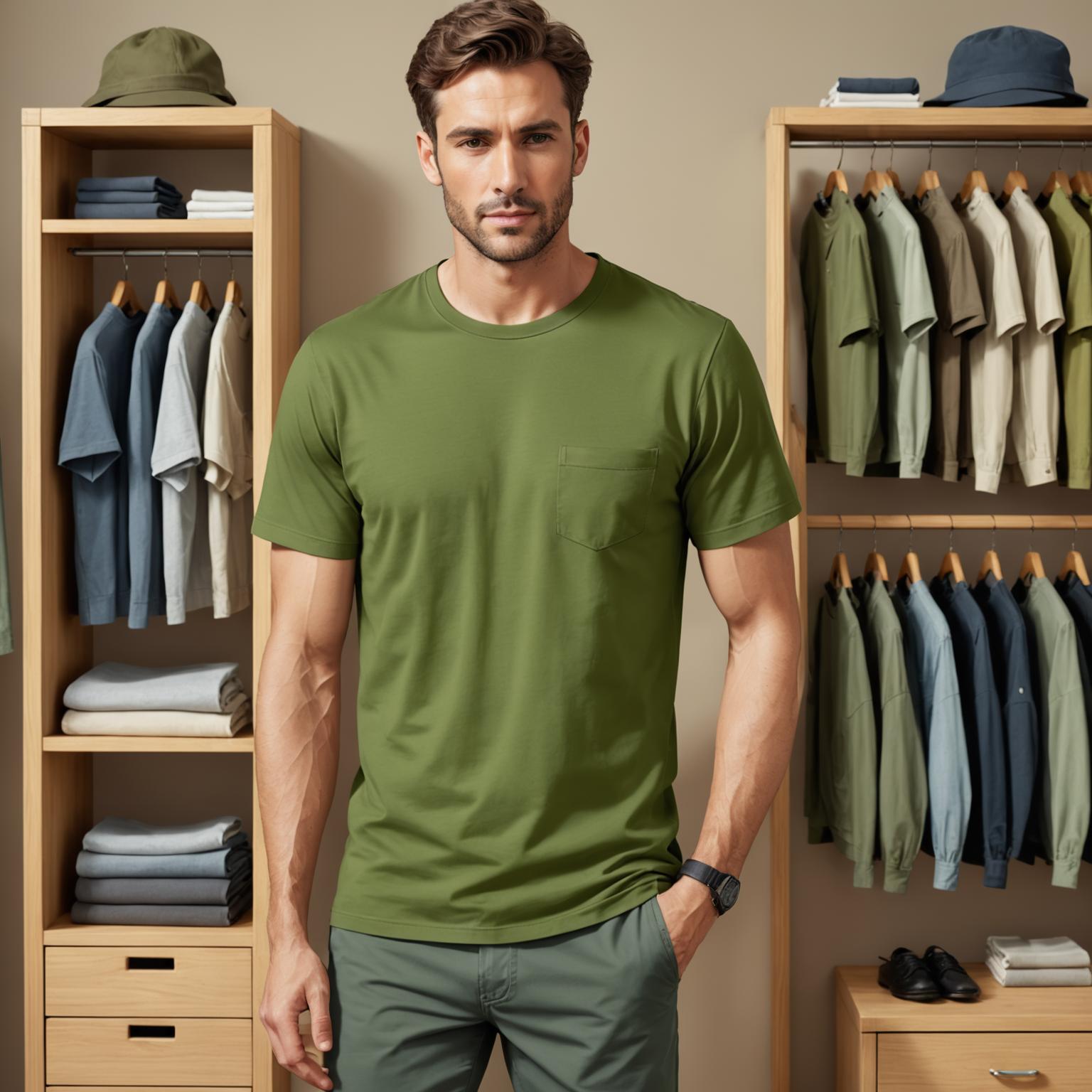 casual mercerized t-shirt, luxury cotton tees, classic fit mens t-shirt