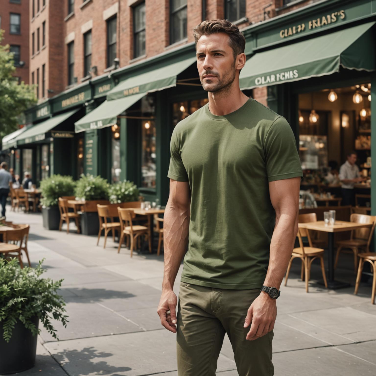 casual mercerized t-shirt, luxury cotton tees, classic fit mens t-shirt