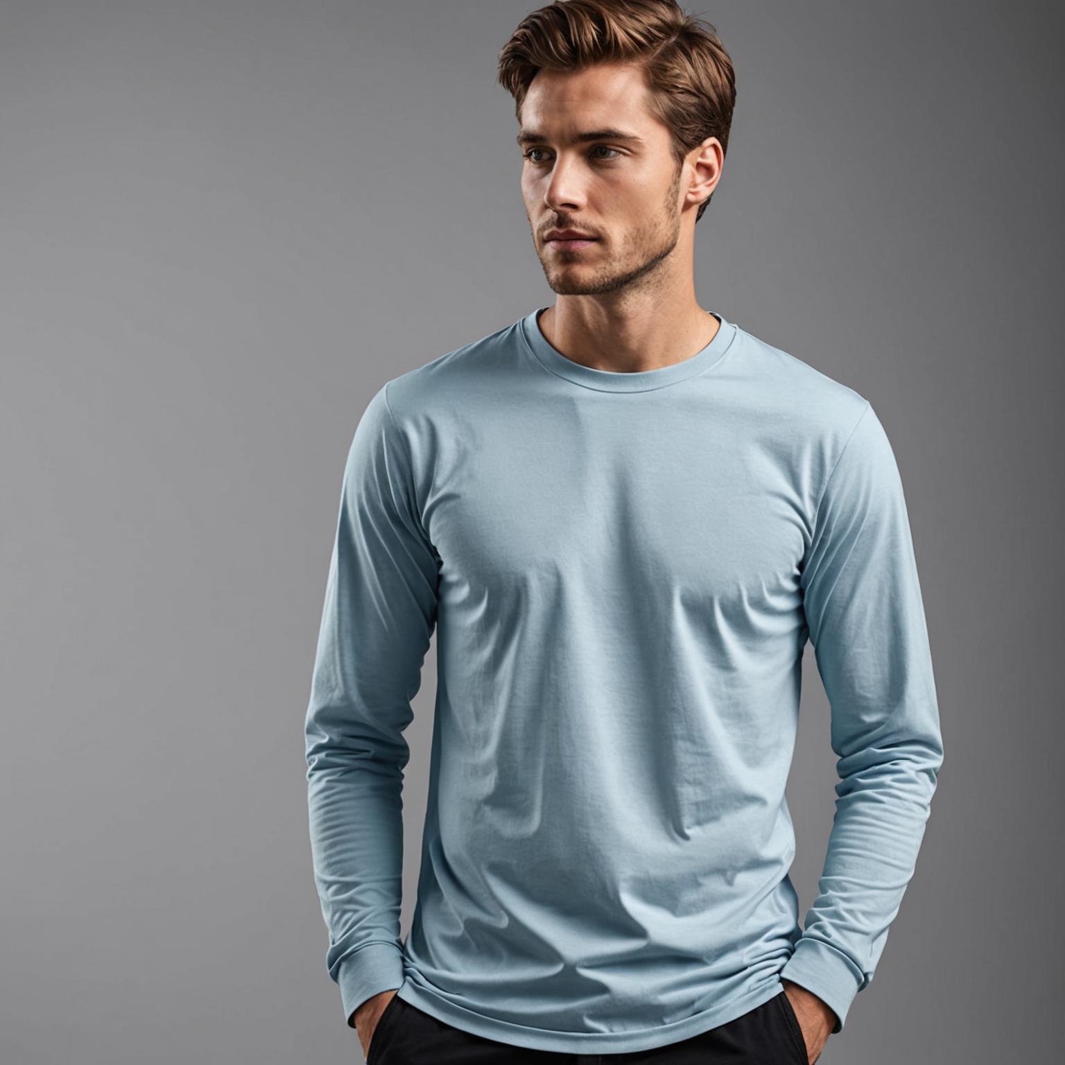 Camiseta de manga larga para hombres: estilo y versatilidad