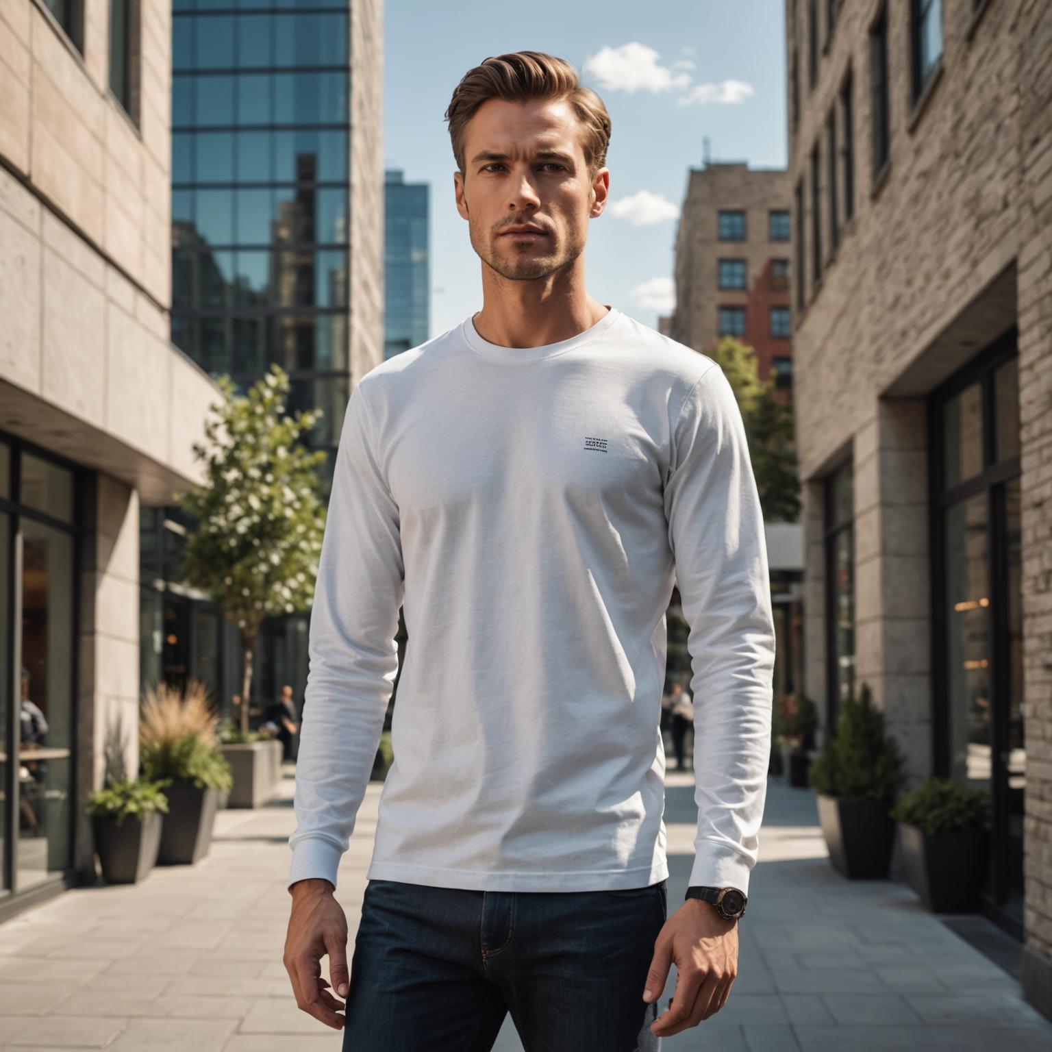 Camiseta de manga larga para hombres: estilo y comodidad atemporales