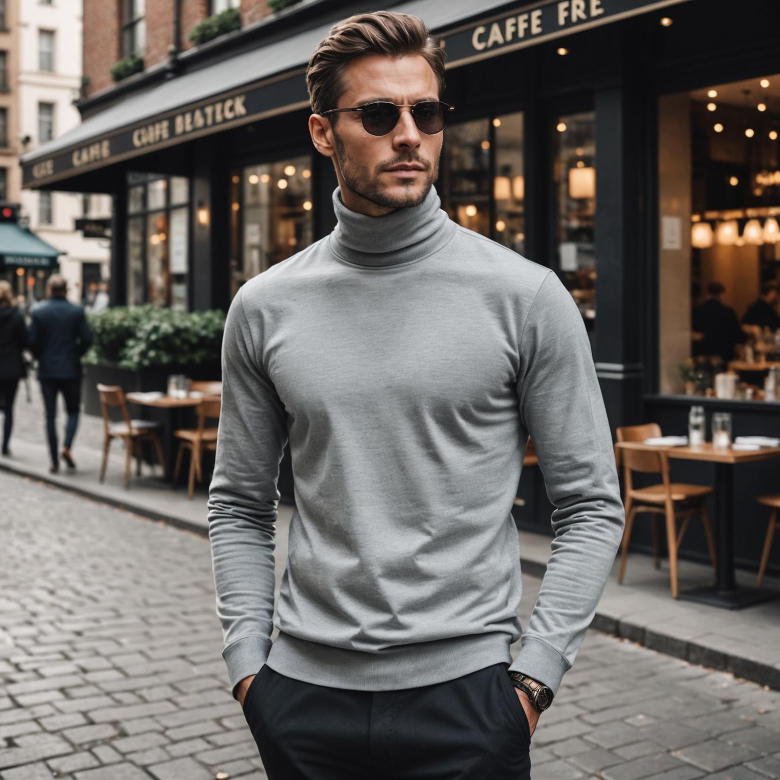 turtle neck t shirt, long sleeve turtle neck t shirt, cotton turtle neck t shirt