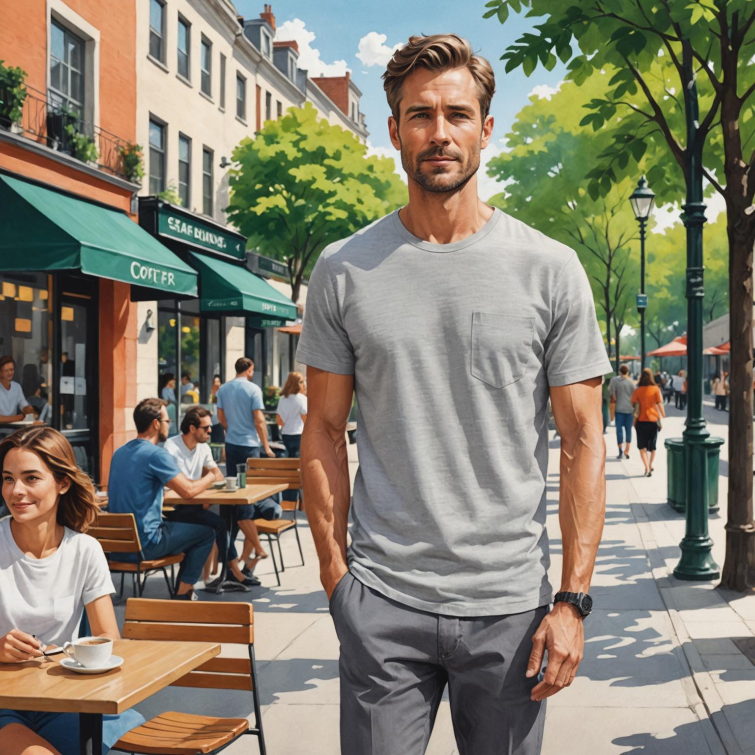 mens linen t shirt, breathable linen t shirt, linen blend t shirt