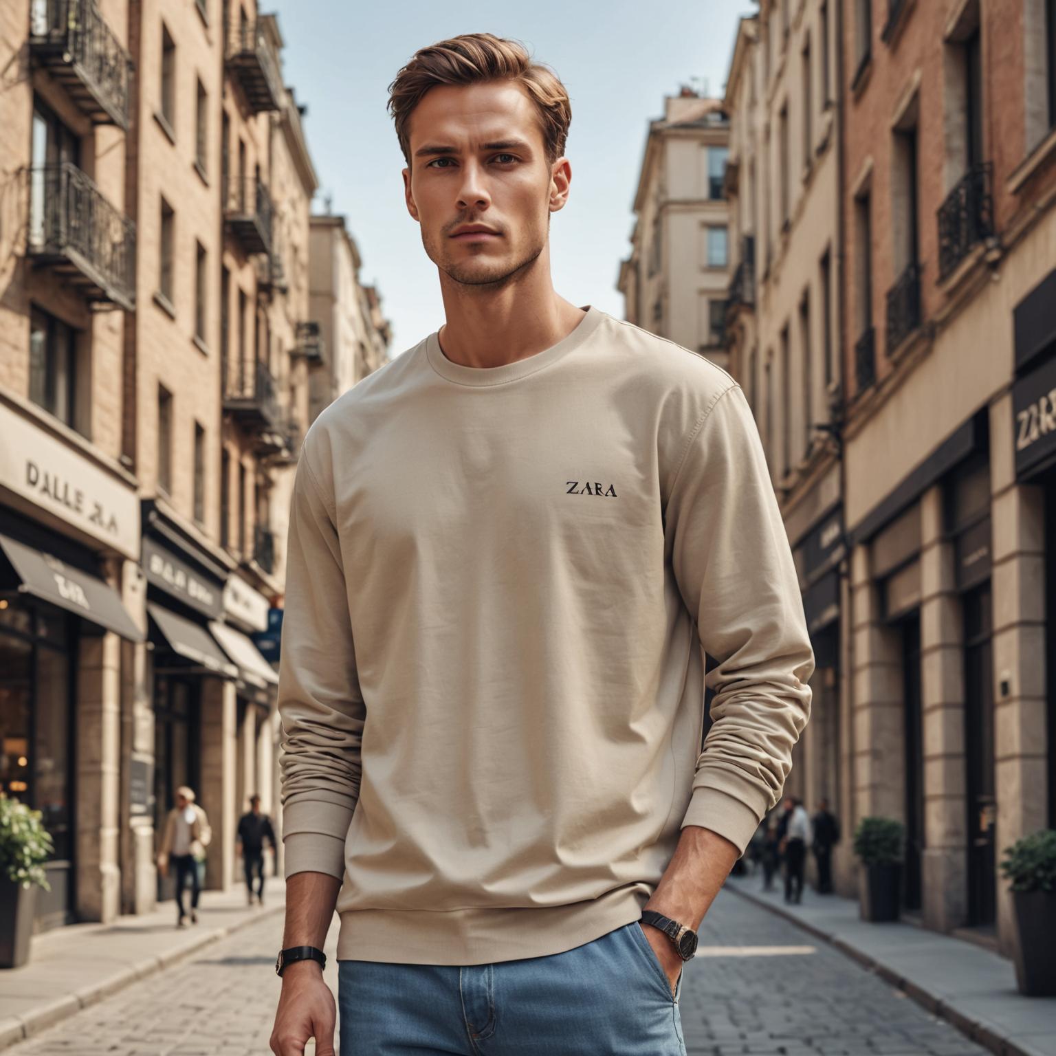 ZARA t shirt men, ZARA cotton t shirt, ZARA oversized t shirt