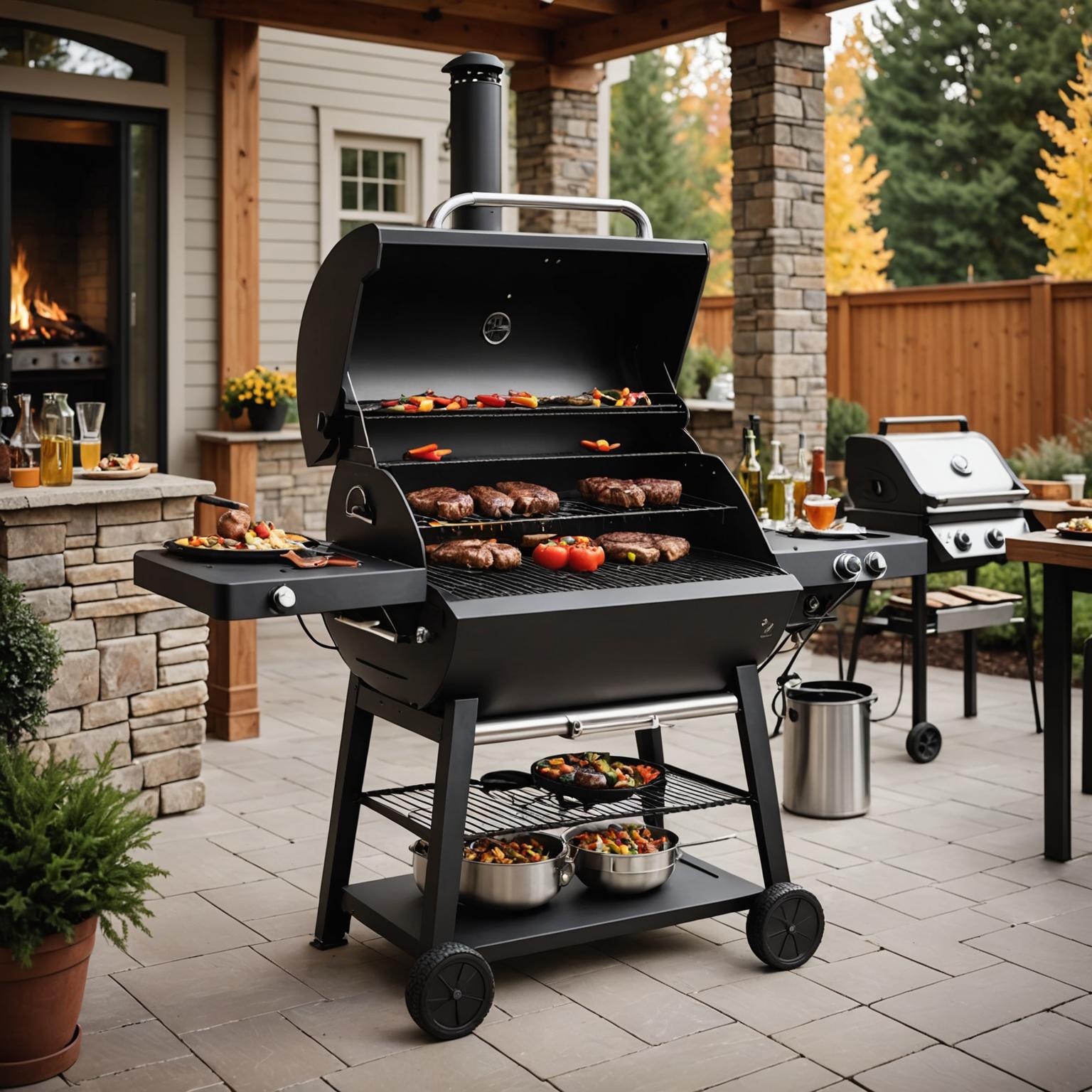 Mejore su barbacoa con el elemento calefactor para chimenea, ahumador y parrilla para barbacoa