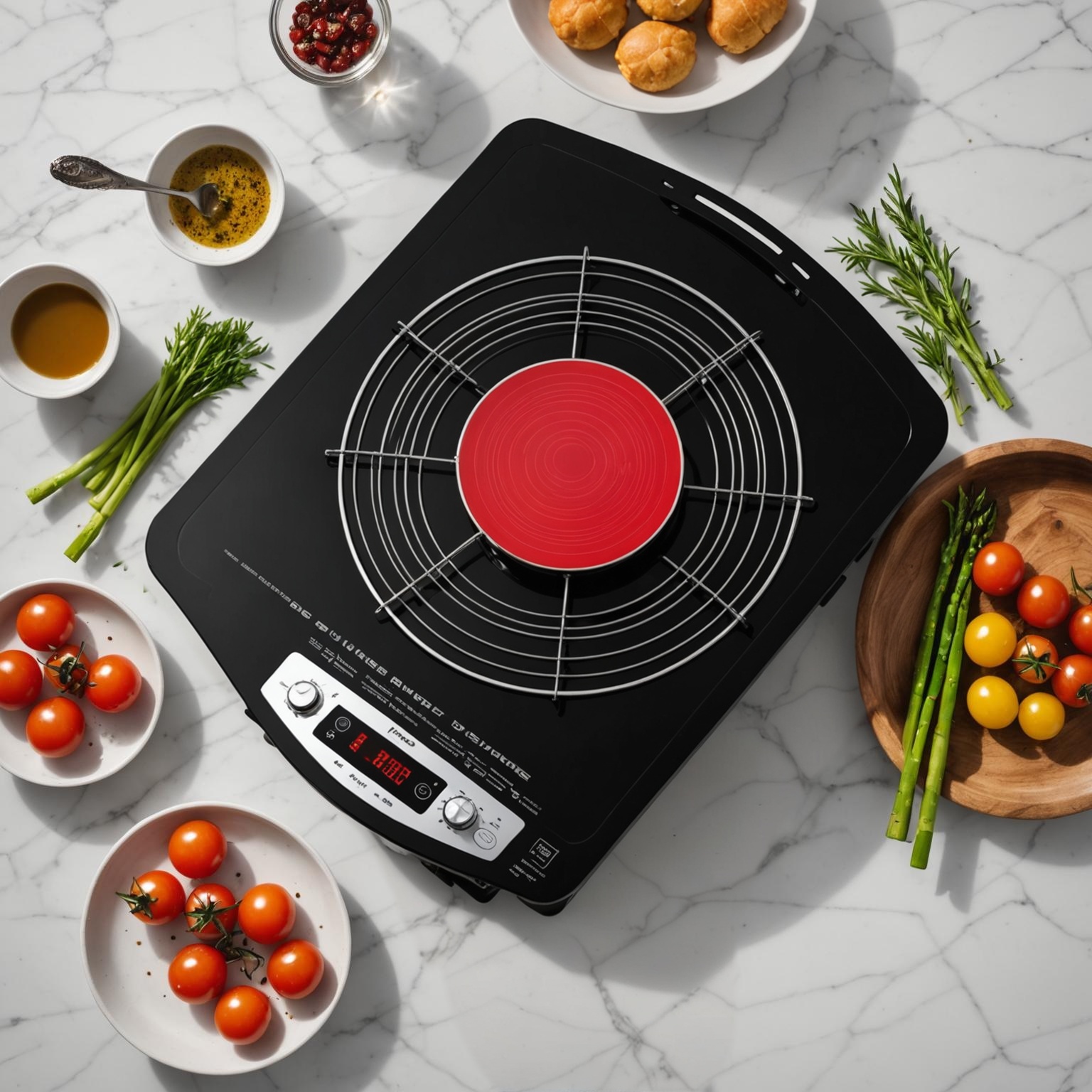 Innovadora bobina de calentamiento de forma redonda para tecnología culinaria