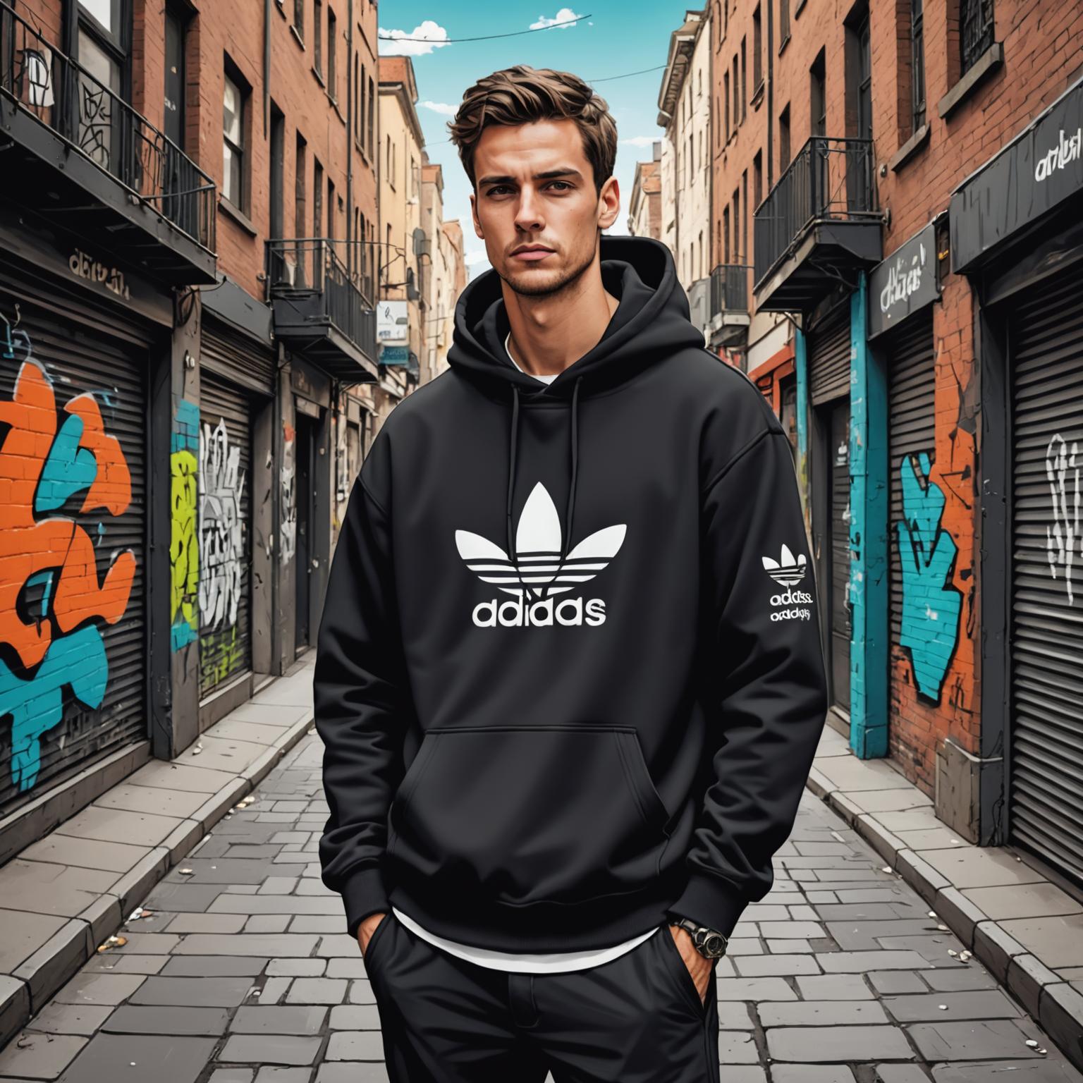 Sudaderas Adidas para hombre, sudaderas de forro polar Adidas para hombre, ropa informal Adidas para hombre
