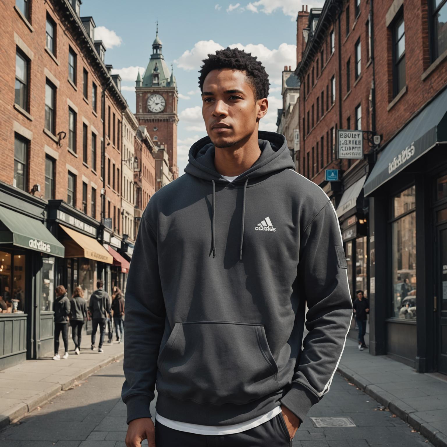 Adidas Sweatshirts for Men: Charcoal Slate Hoodie