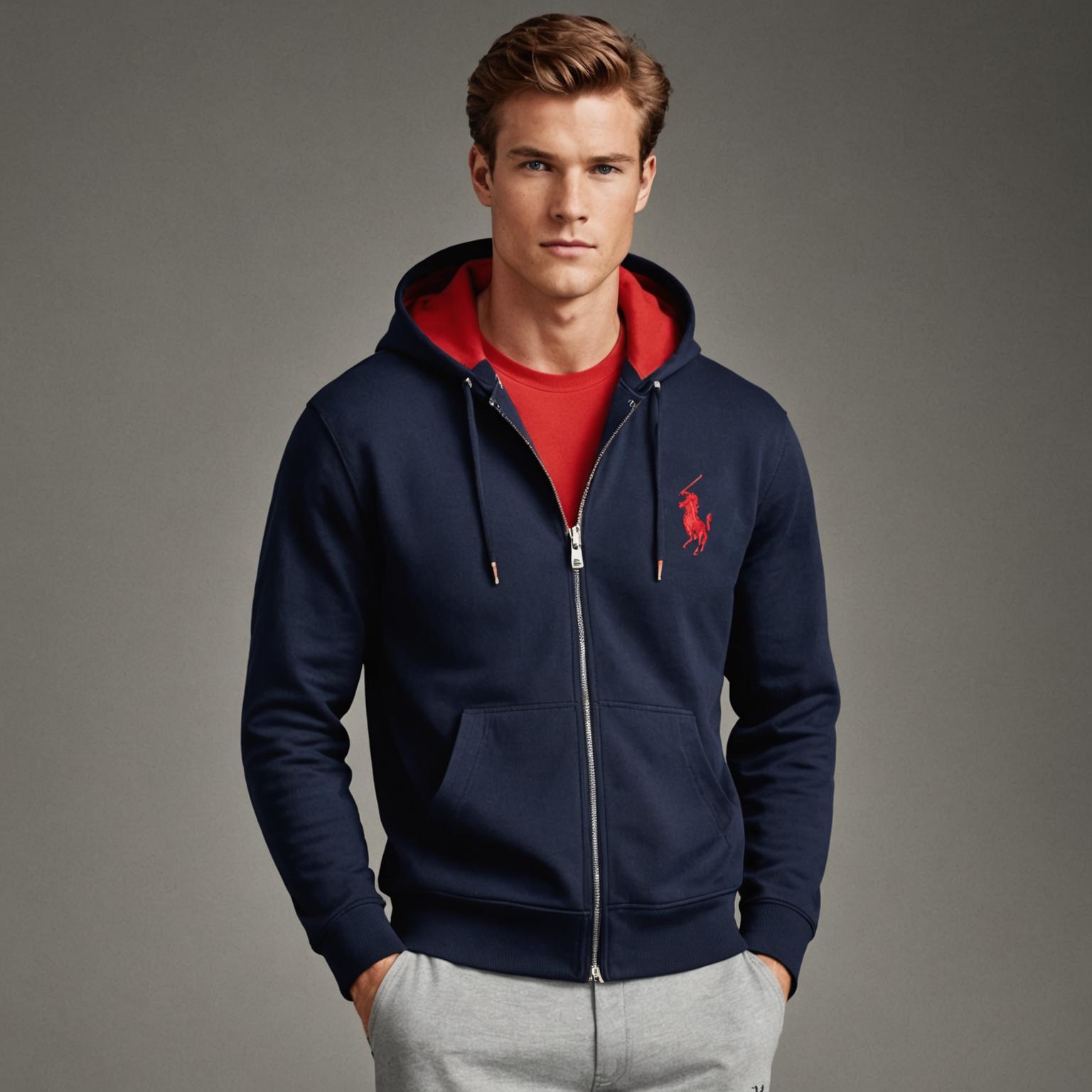 Ralph Lauren zip hoodie, Ralph Lauren clothing, Ralph Lauren hoodie collection, fleece zip hoodie Ralph Lauren