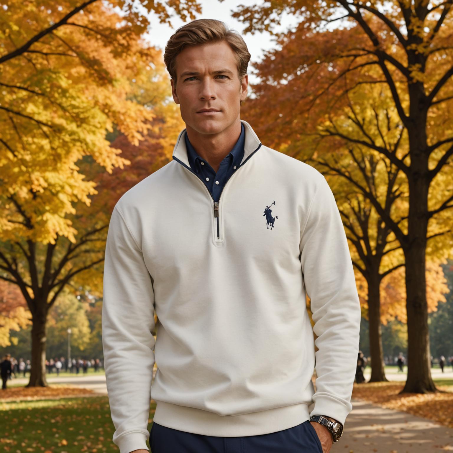 랄프 로렌 쿼터 지퍼 스웨트셔츠, 남성용 랄프 로렌 스웨트셔츠, 랄프 로렌 운동복, 편안한 랄프 로렌 의류