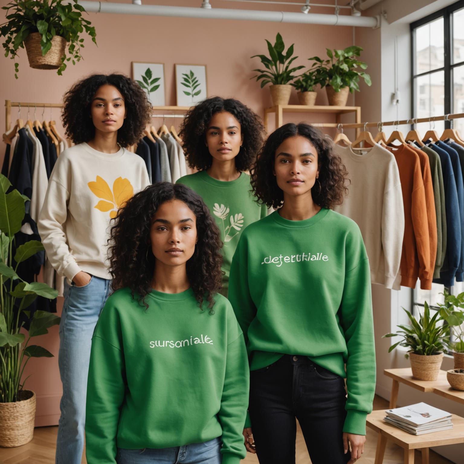 eco-friendly women's sweatshirts, recycled materials sweatshirts, comfortable eco sweatshirts