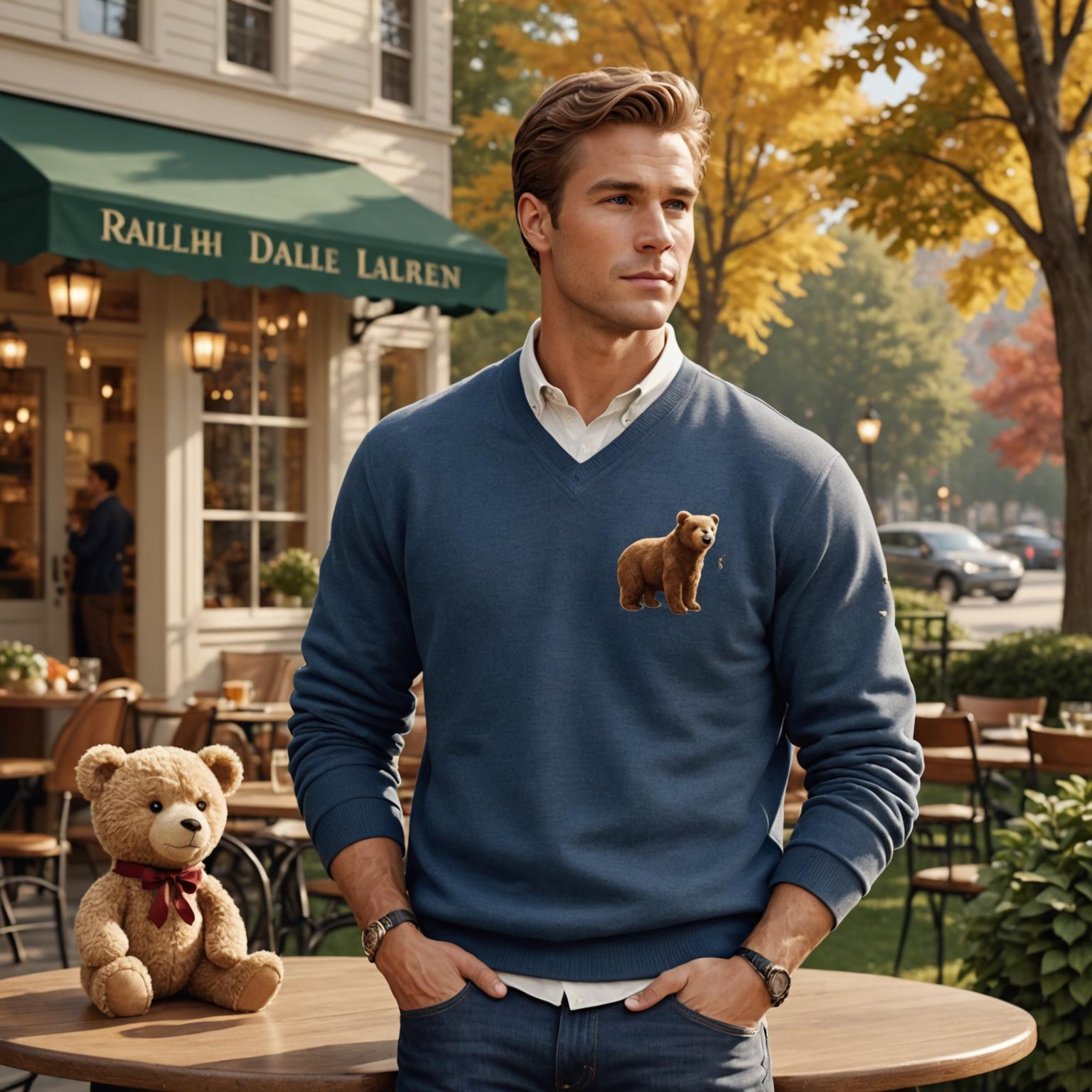 Ralph Lauren casual wear, Ralph Lauren sweatshirt, sustainable Ralph Lauren