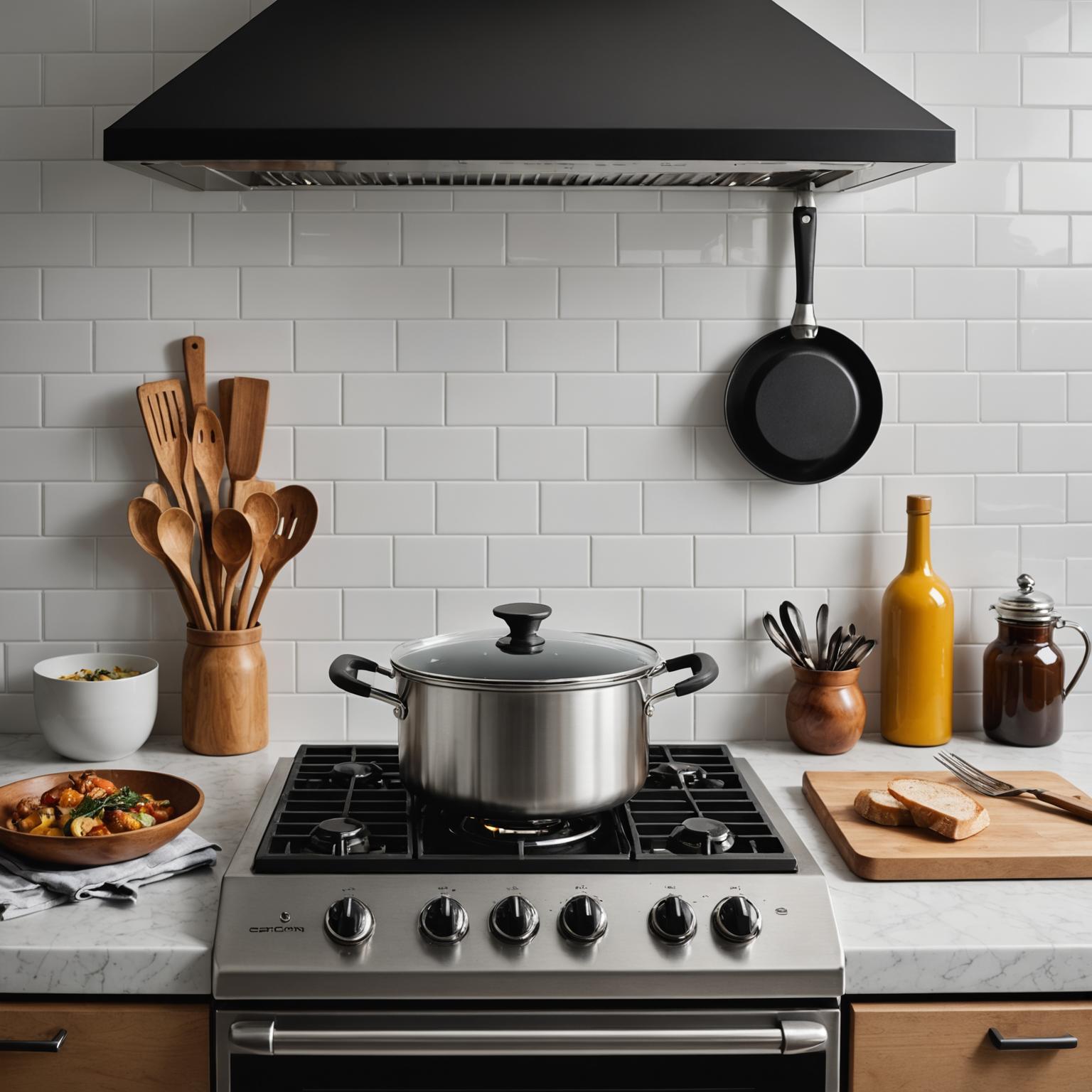 Cocina maestra con rejilla de hierro fundido