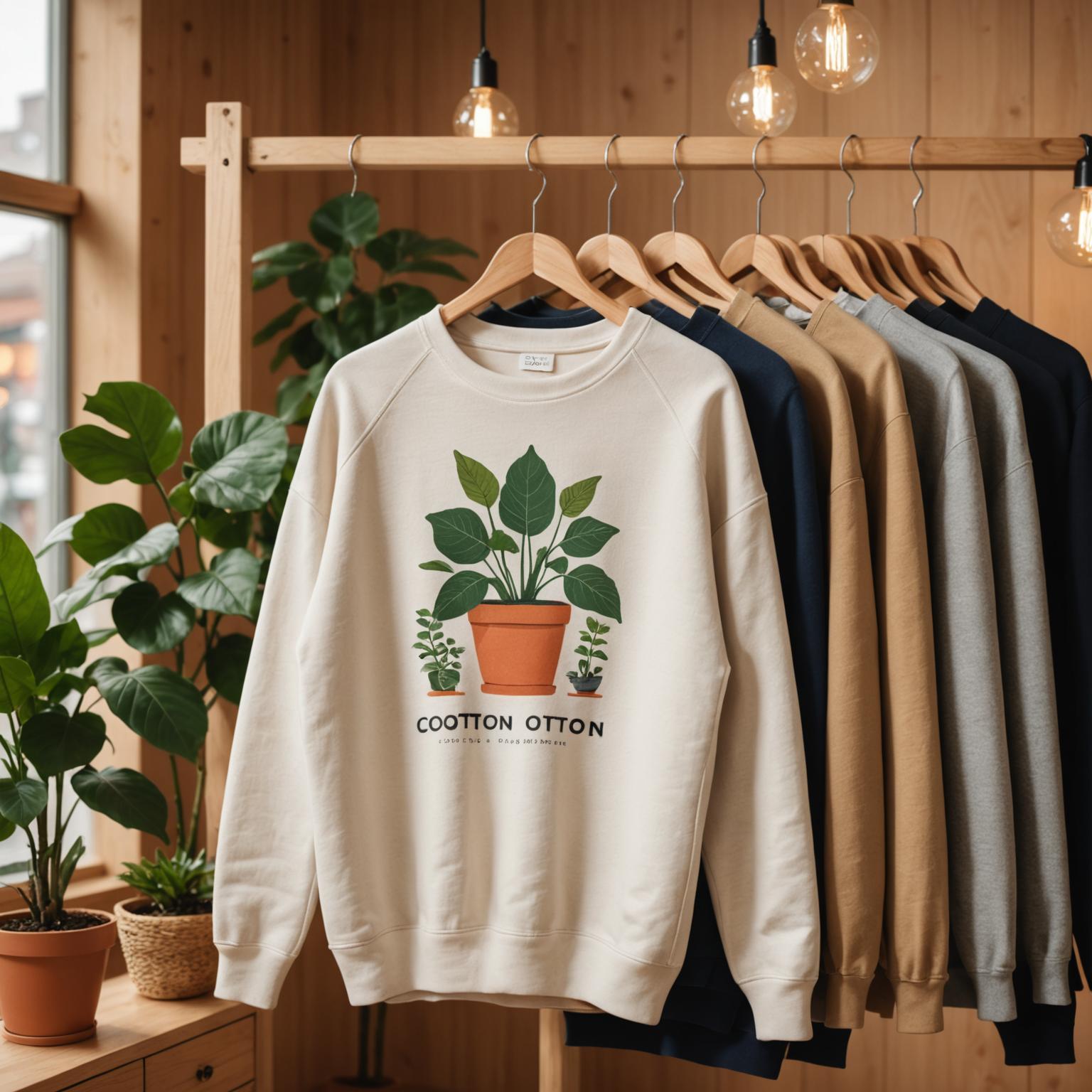 organic cotton sweatshirts, sustainable men's sweatshirts, eco-friendly cotton sweatshirts