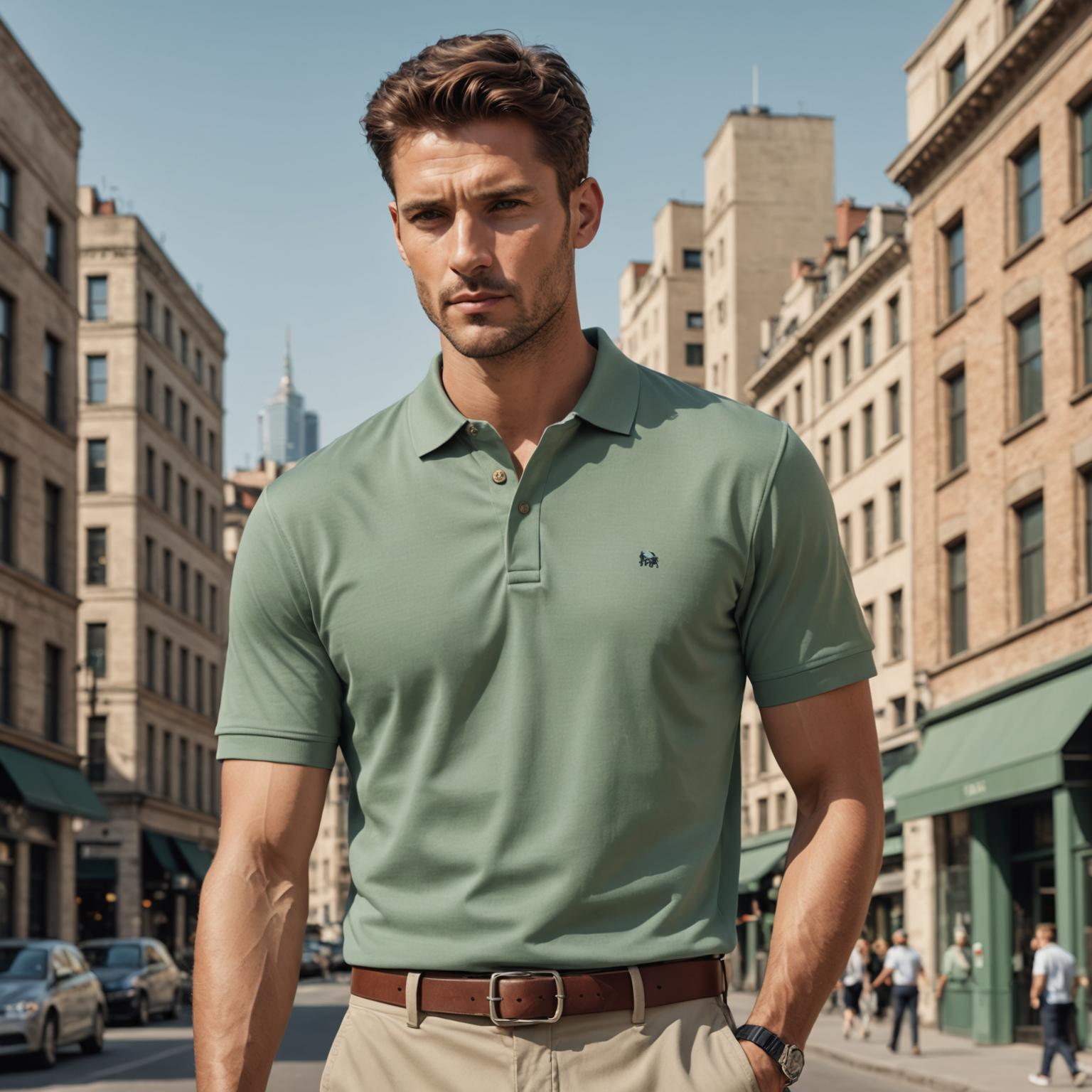 Flat Knit Polo for Men: Timeless Elegance & Versatility