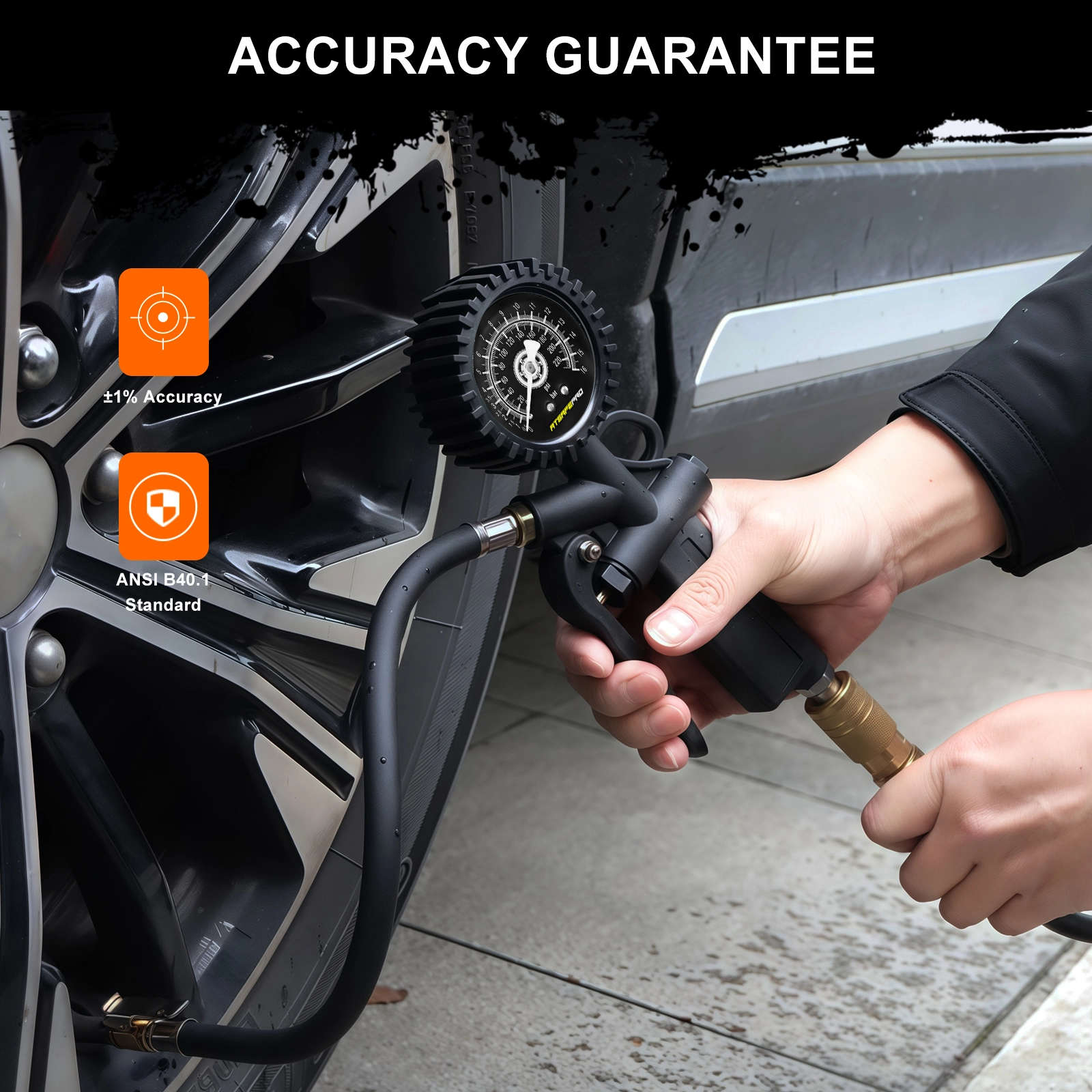 Digital Tire Inflator With Gauge