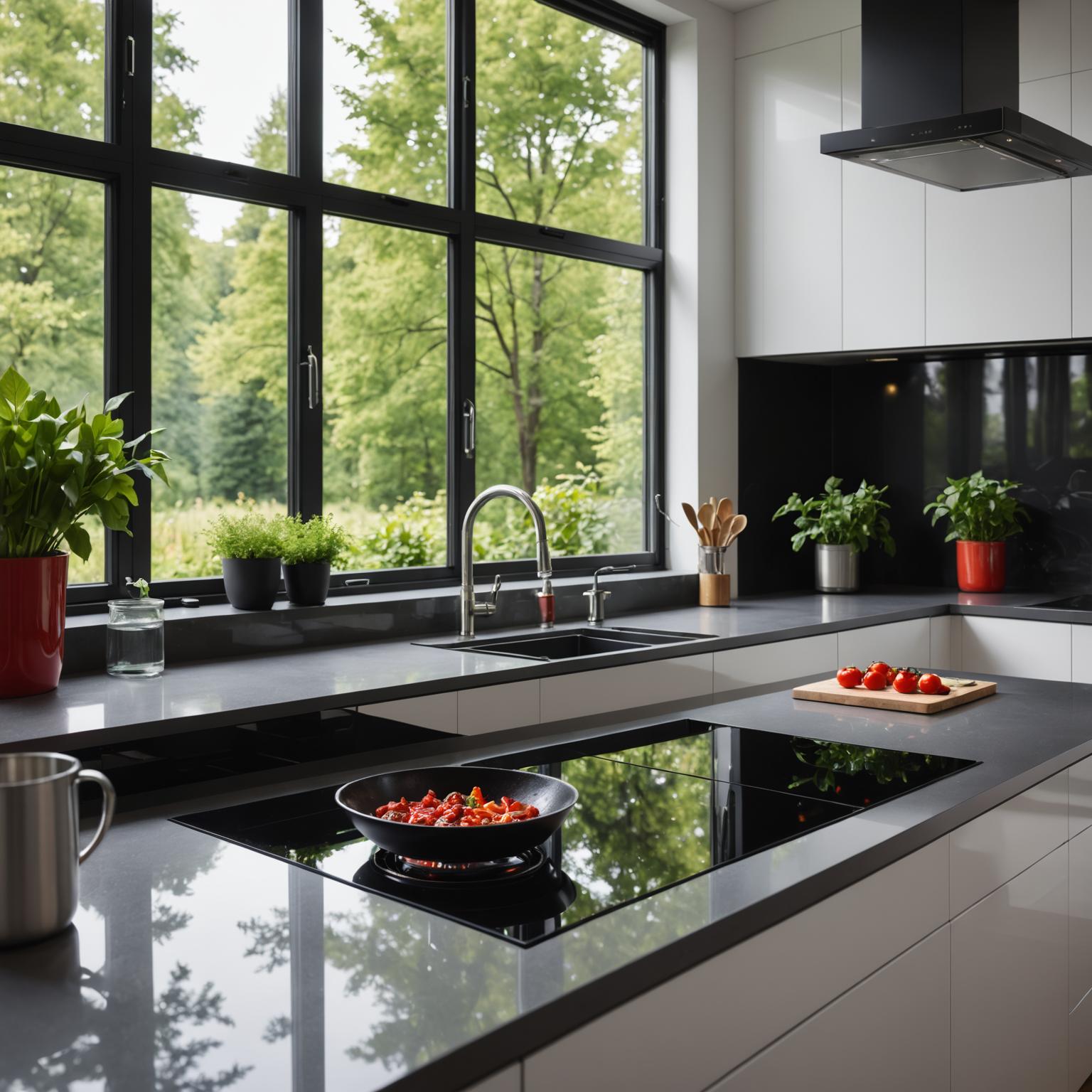 استبدال سطح الموقد الزجاجي الكهربائي بموقد حثي مزدوج حديث