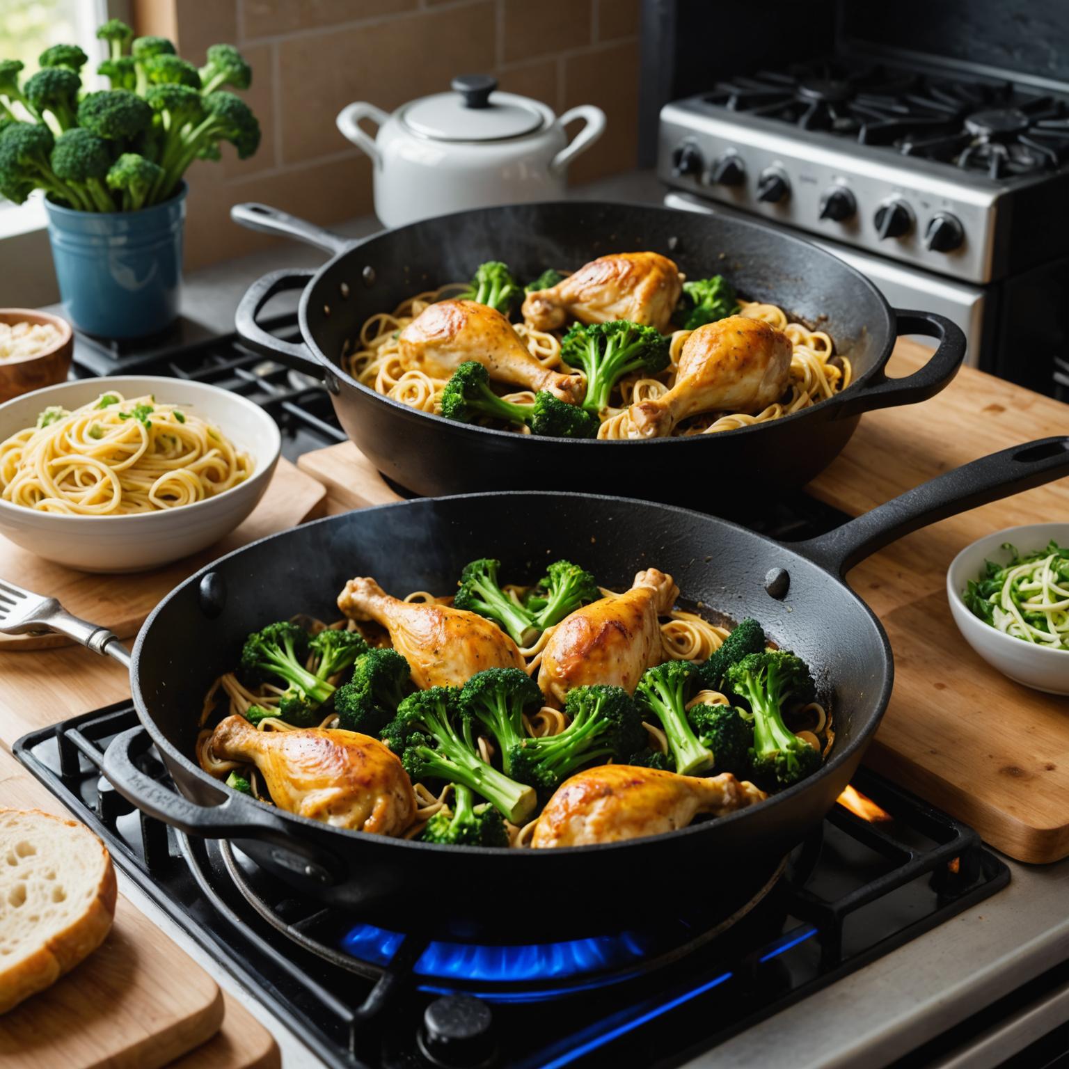 コンロの天板の格子：料理の極意