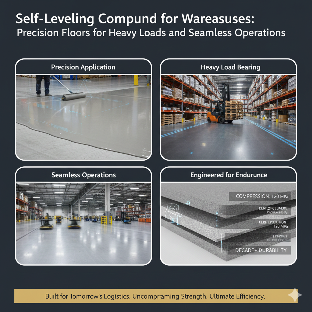 Self-Leveling Compound for Warehouses: Precision Floors for Heavy Loads and Seamless Operations