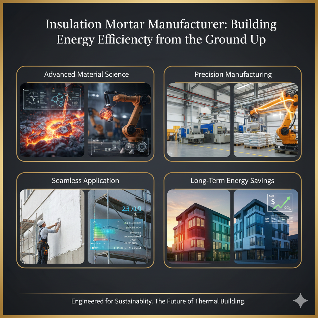 Fabricante de argamassa de isolamento: construindo eficiência energética desde o início